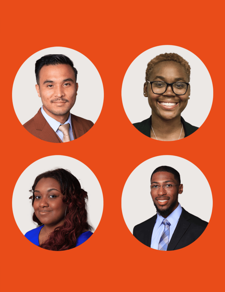 Four headshot of student scholars